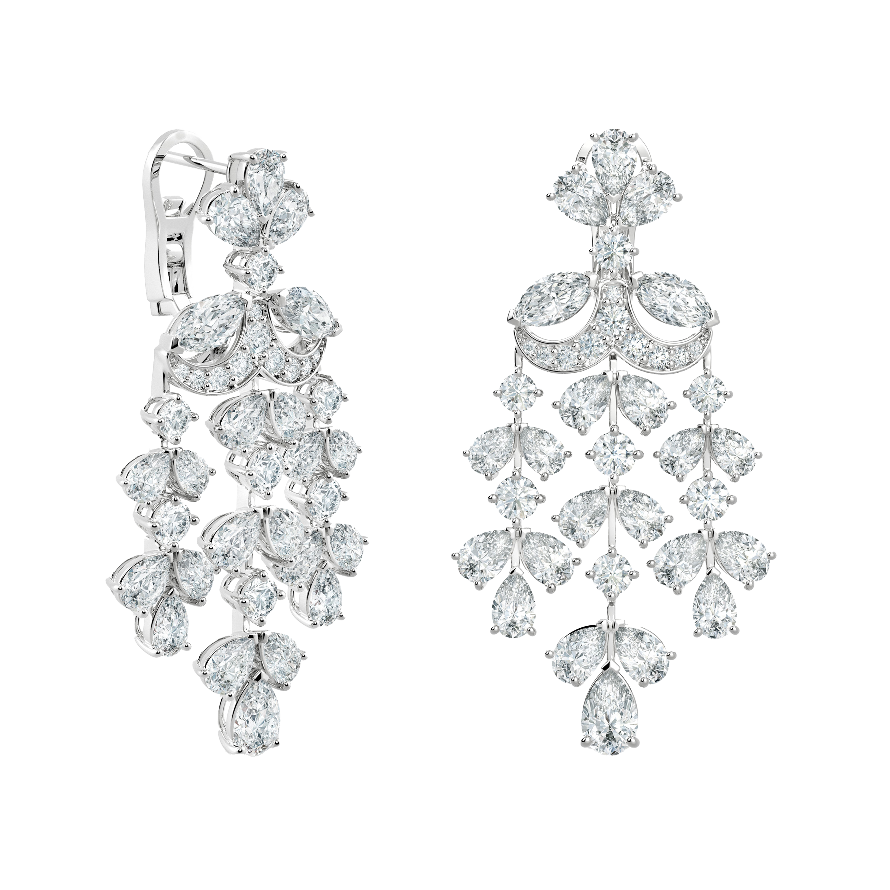 Ellesmere Treasure Earrings in White Gold, image 1
