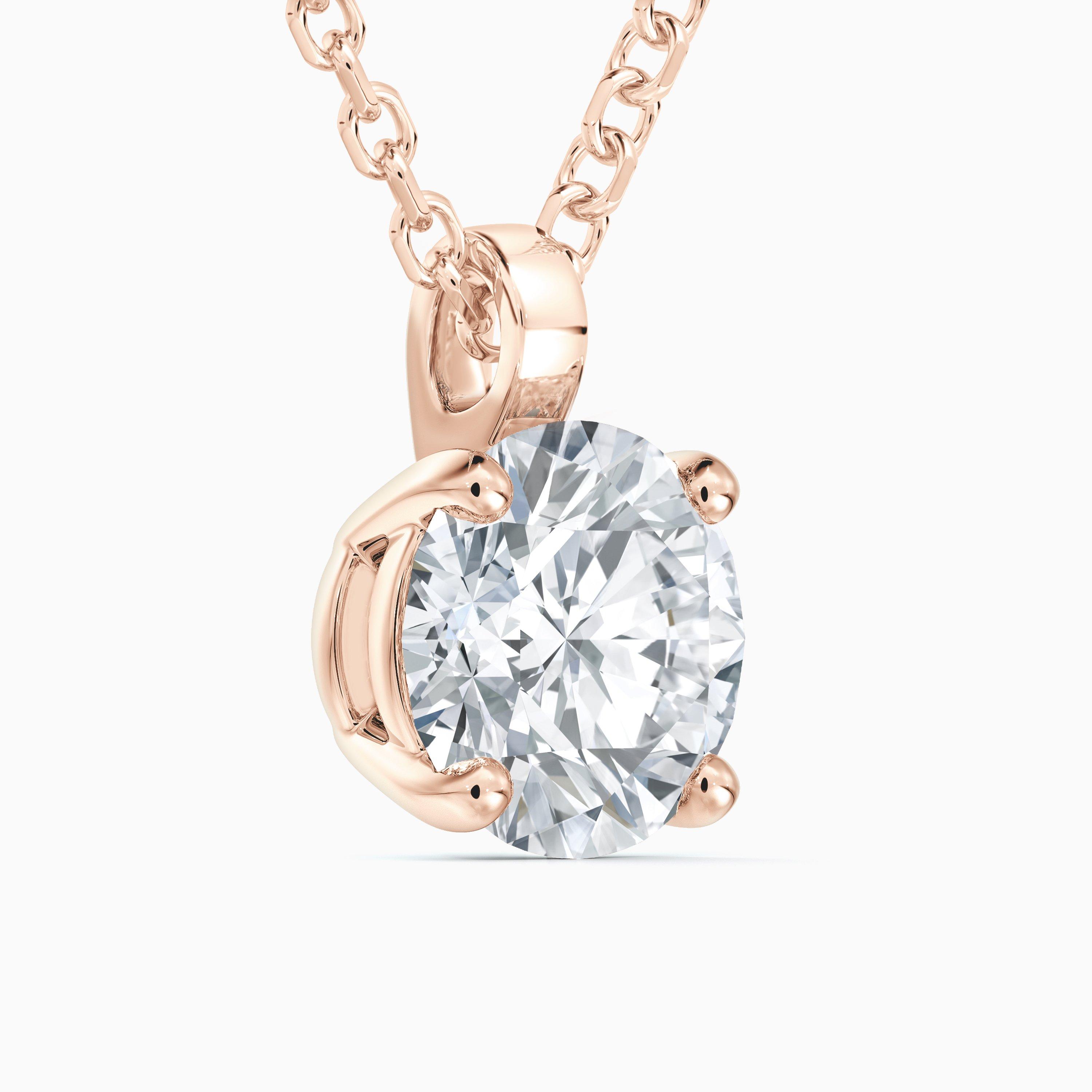 DB Classic Round Brilliant Diamond Pendant, image 2
