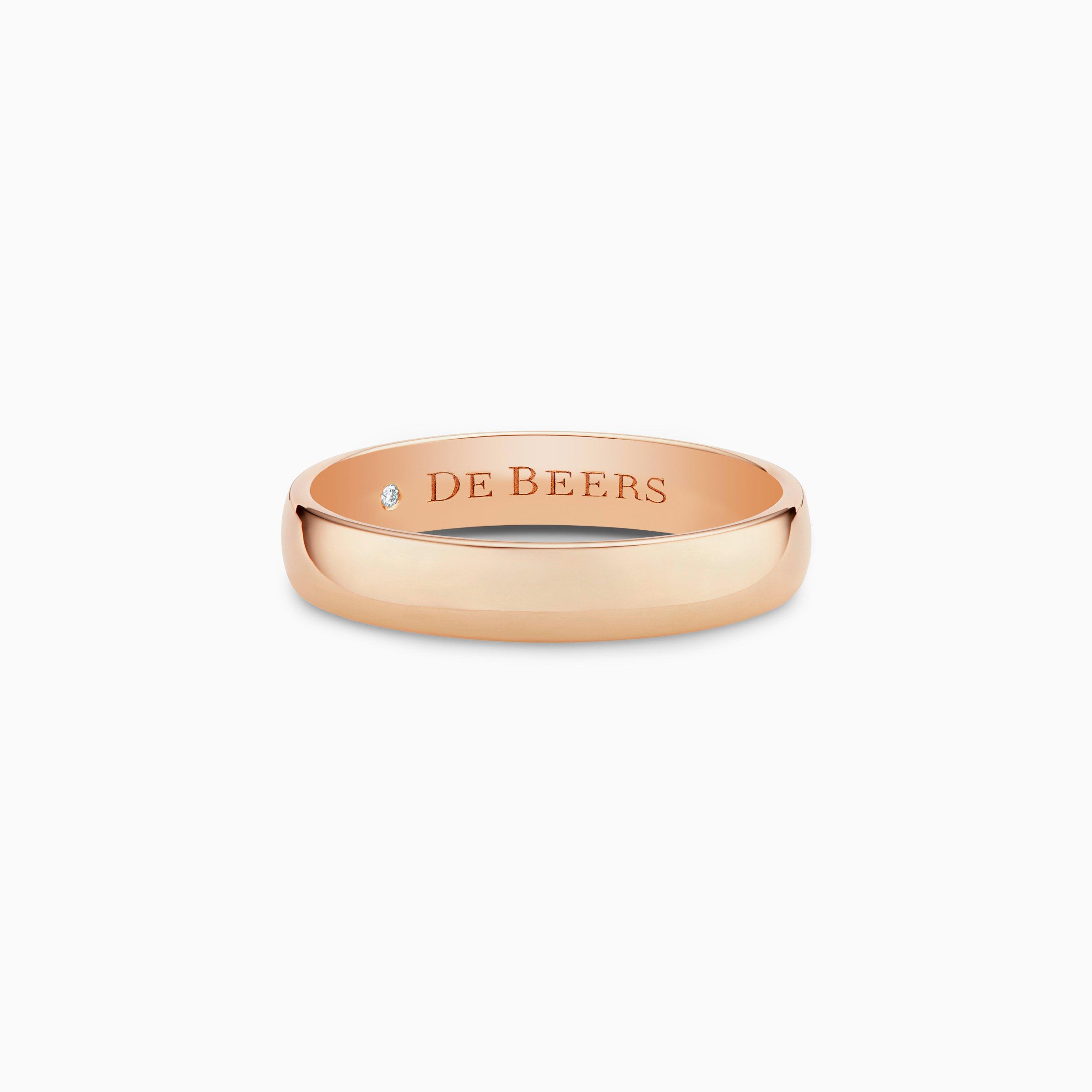 Wide Court band in rose gold, image 1