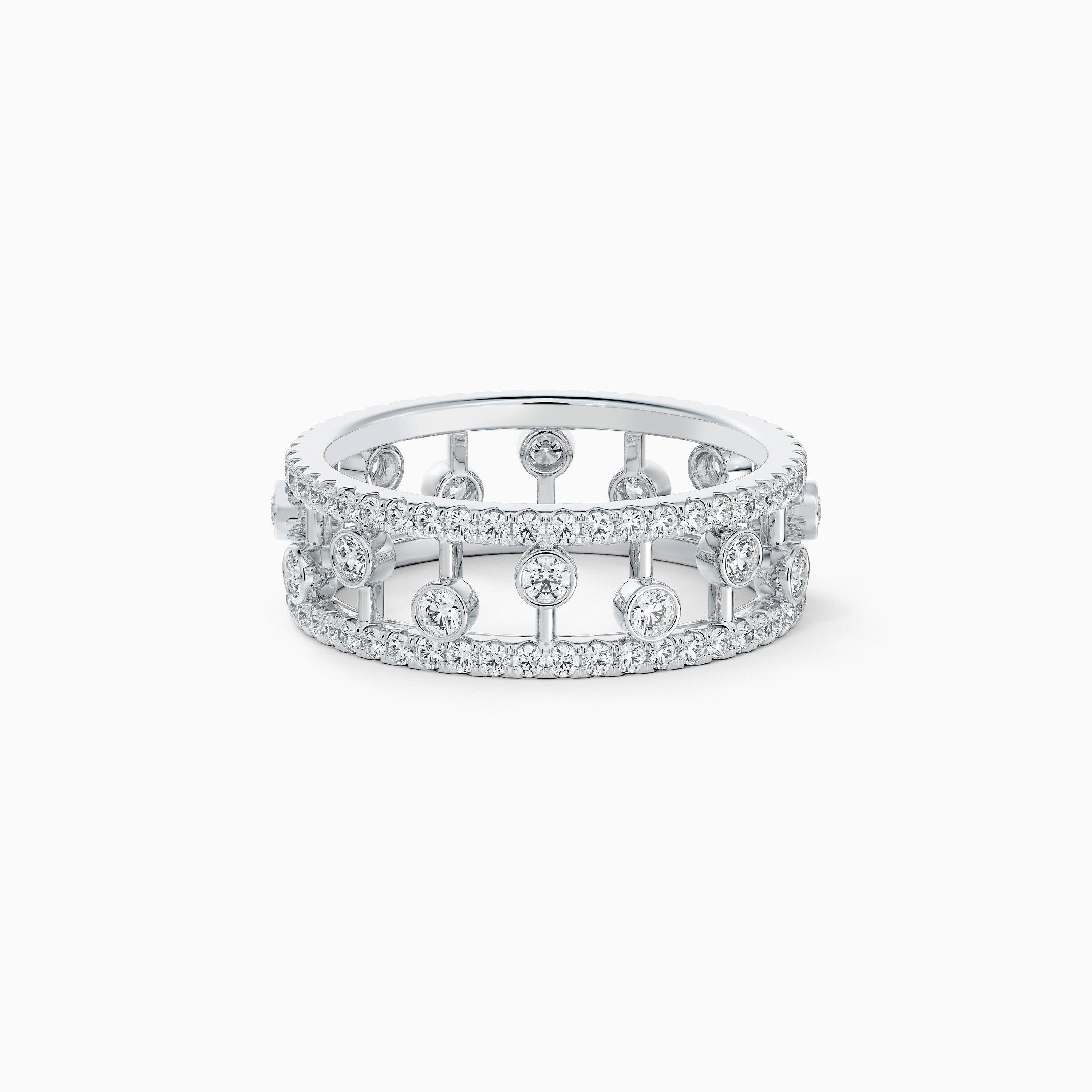 Dewdrop band in white gold, image 1