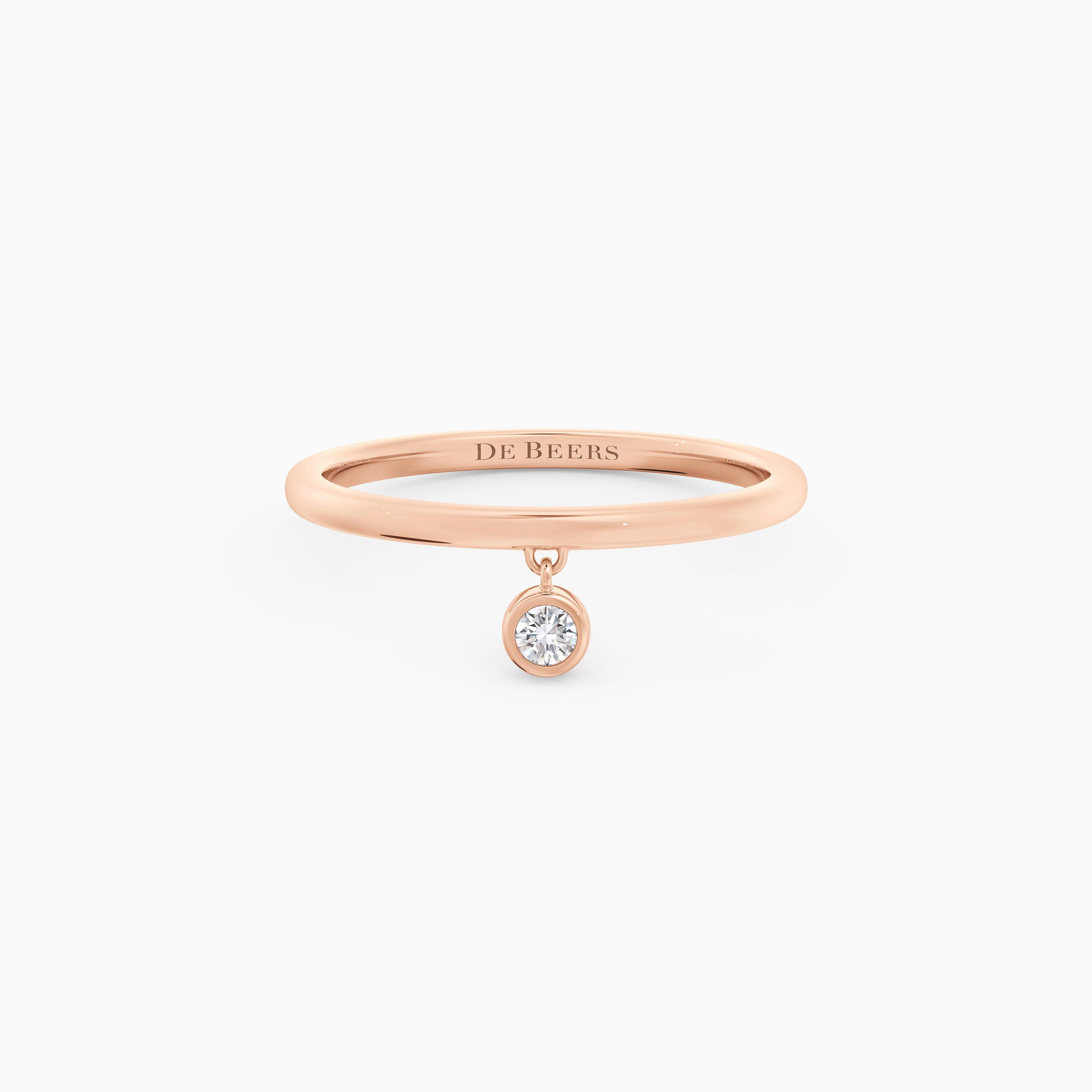 Clea One Diamond Ring in Rose Gold, image 1